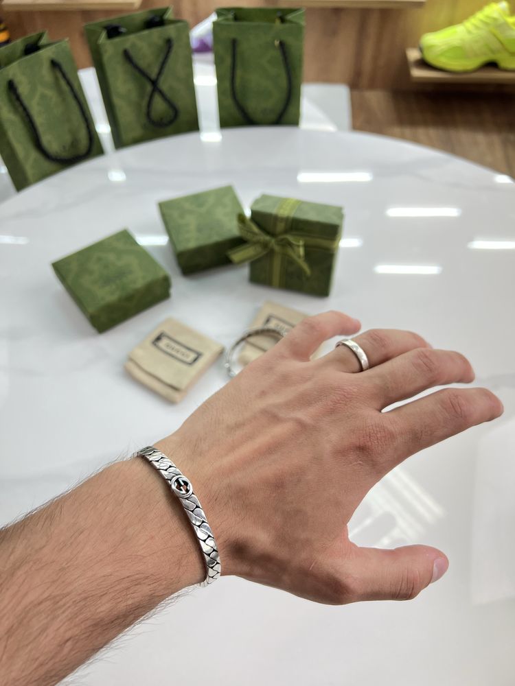 Браслет GUCCI Classic Logo Silver