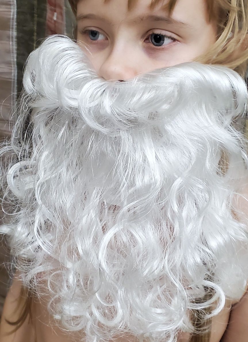 Борода для карнавальных костюмов гнома деда мороза санта клауса