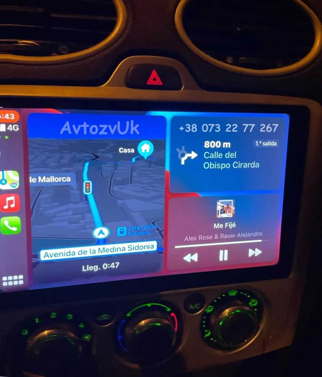 Магнитола FOCUS 2 Ford FOCUS 1 USB GPS 2 дин Фокус CarPlay Android 13