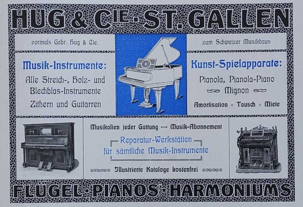 Pianino antyczne Harmonium Gebr. Hug & Co ST GALLEN