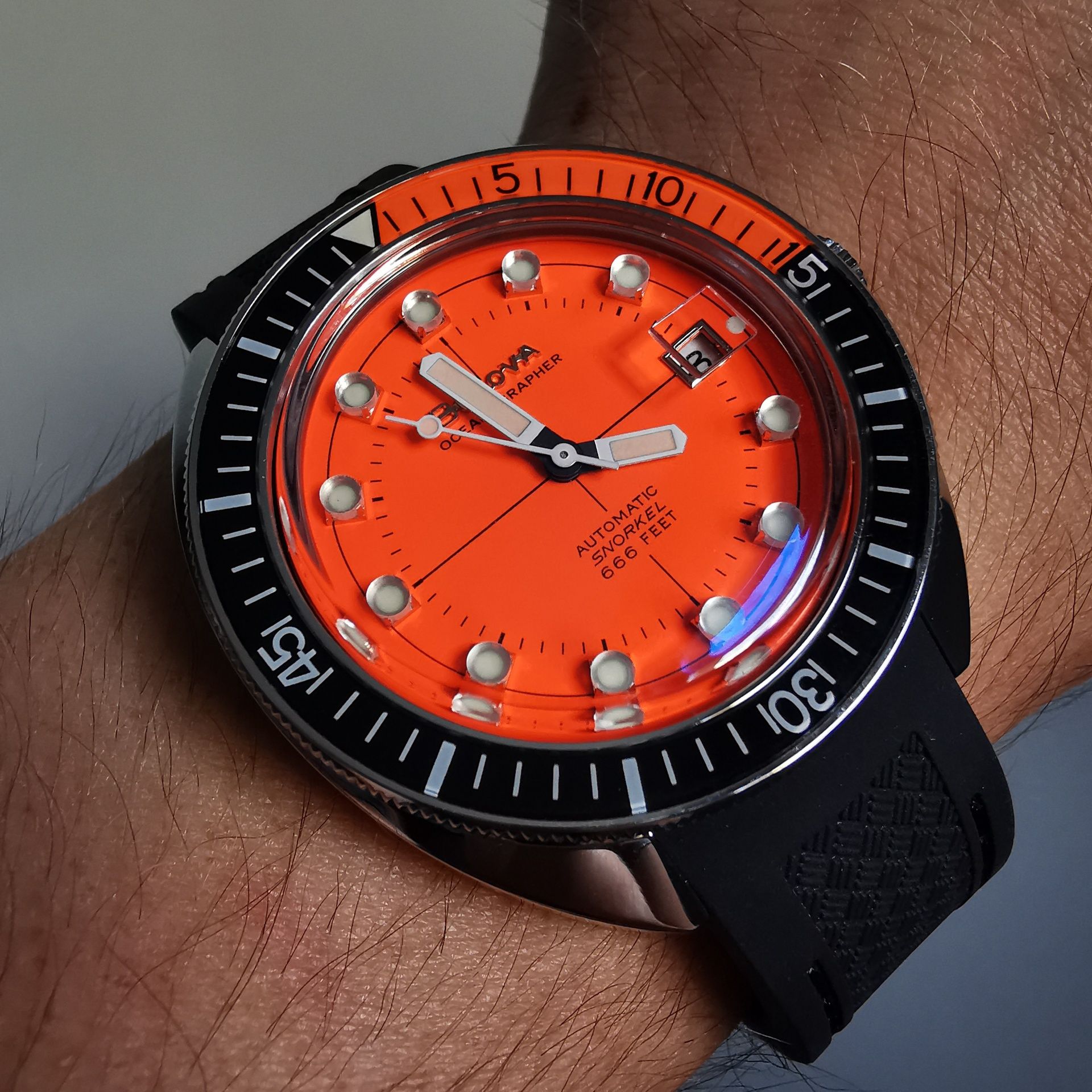 Zegarek Bulova Oceanographer Devil Diver Orange przepiękny na lato!