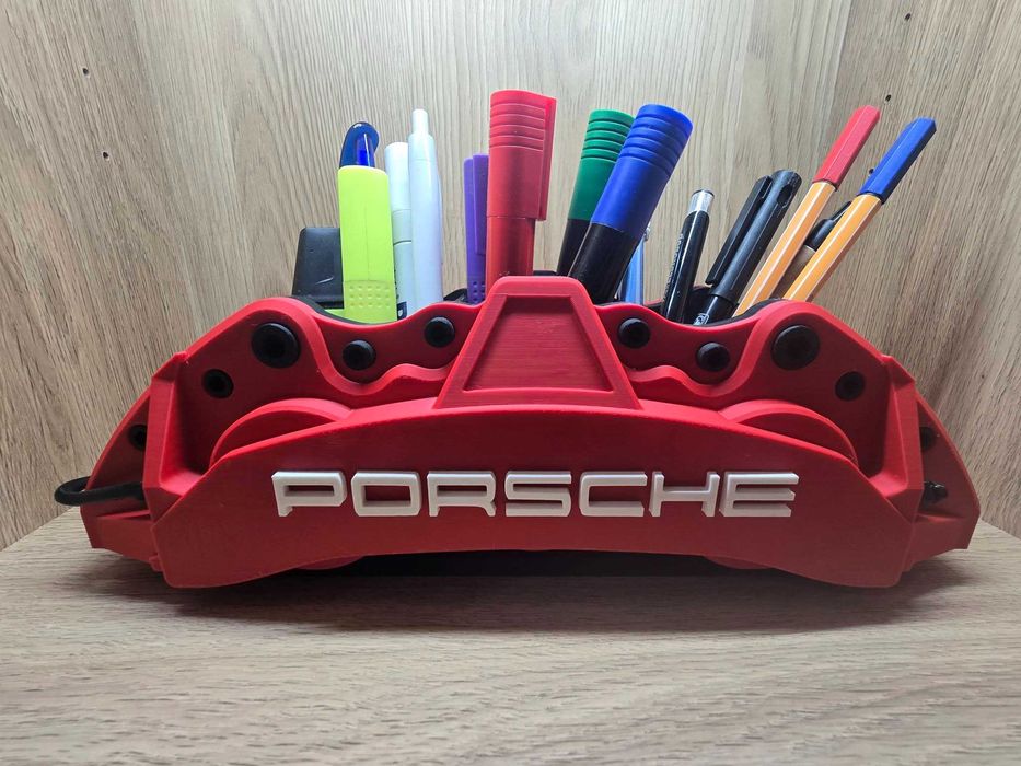 Organizer na biurko – zacisk Brembo/Porsche – wydruk 3D
