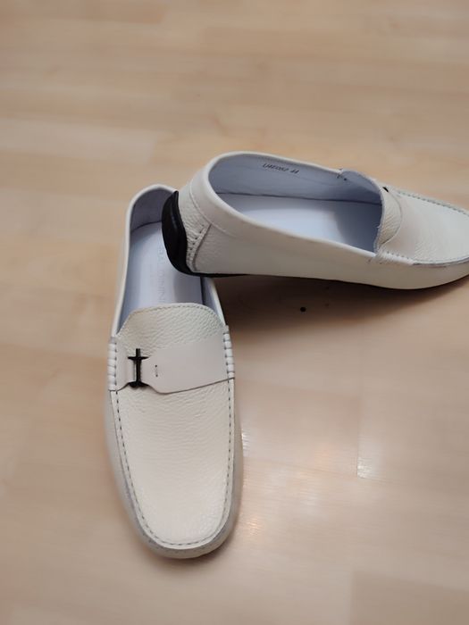 Белые мужские мокасины BALDININI 43