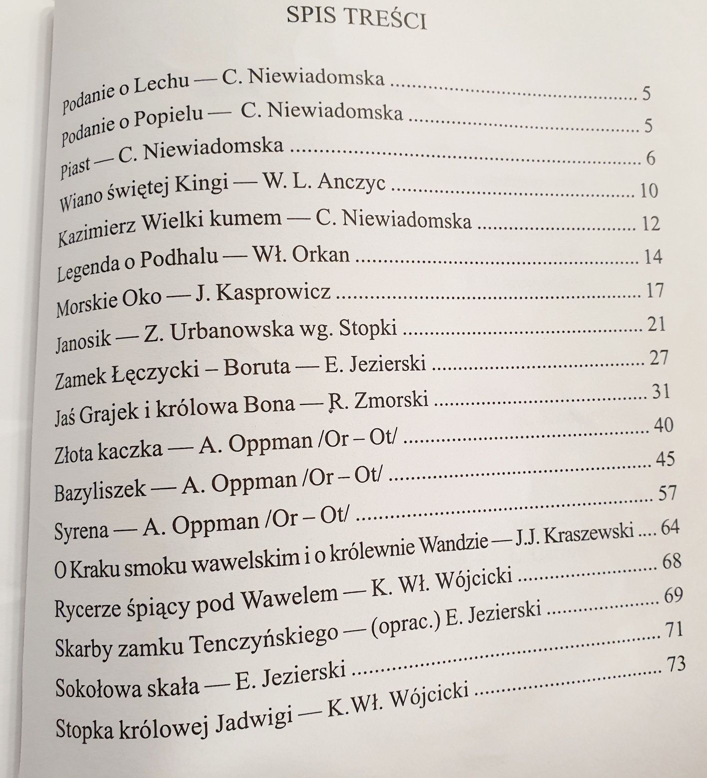 LEGENDY POLSKIE Popiel Piast Janosik Bazyliszek Smok wawelski