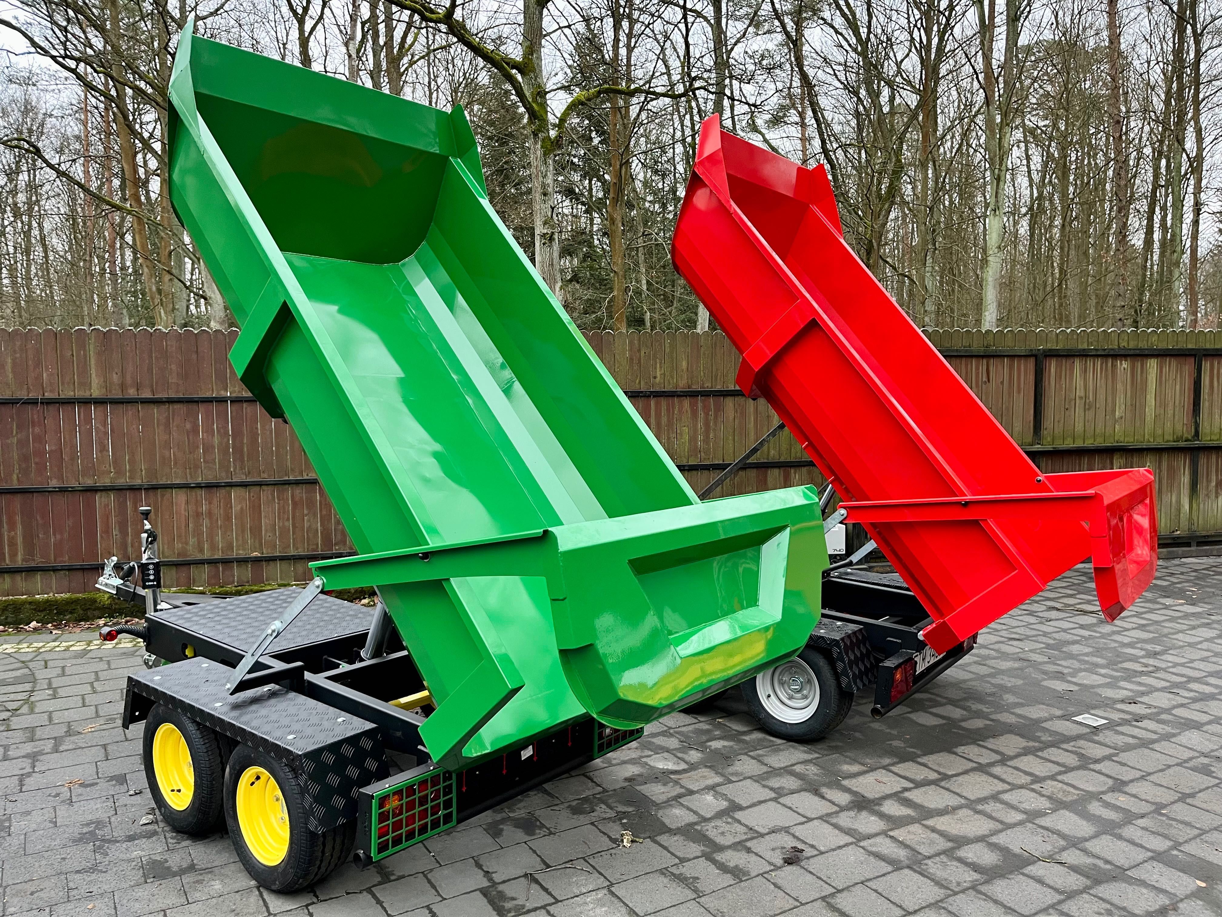 Wywrotka hydrauliczna przyczepka do samochodu ciągnika lub quada