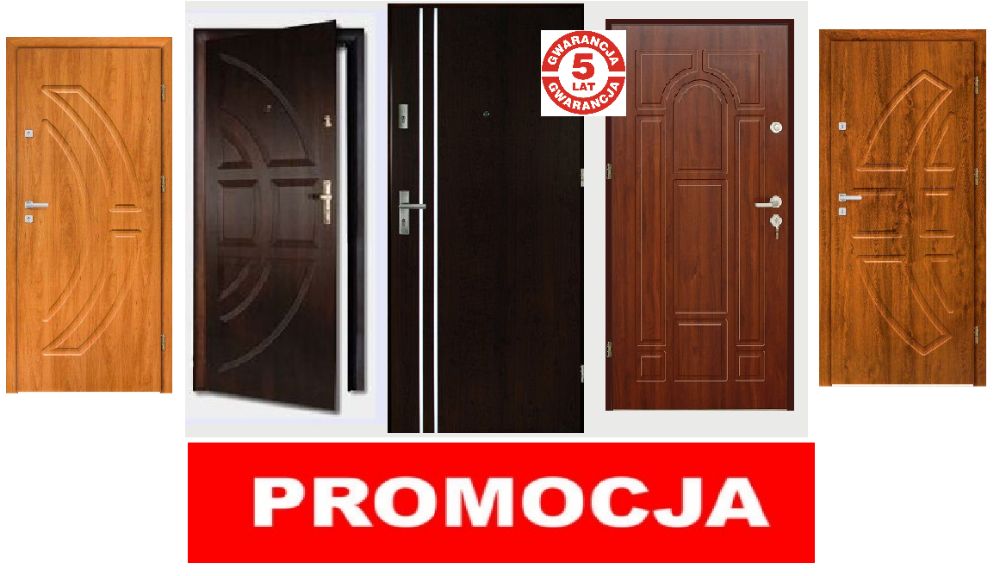 Drzwi ZEWNĘTRZNE -wewnętrzne do mieszkania w bloku z MONTAŻEM.