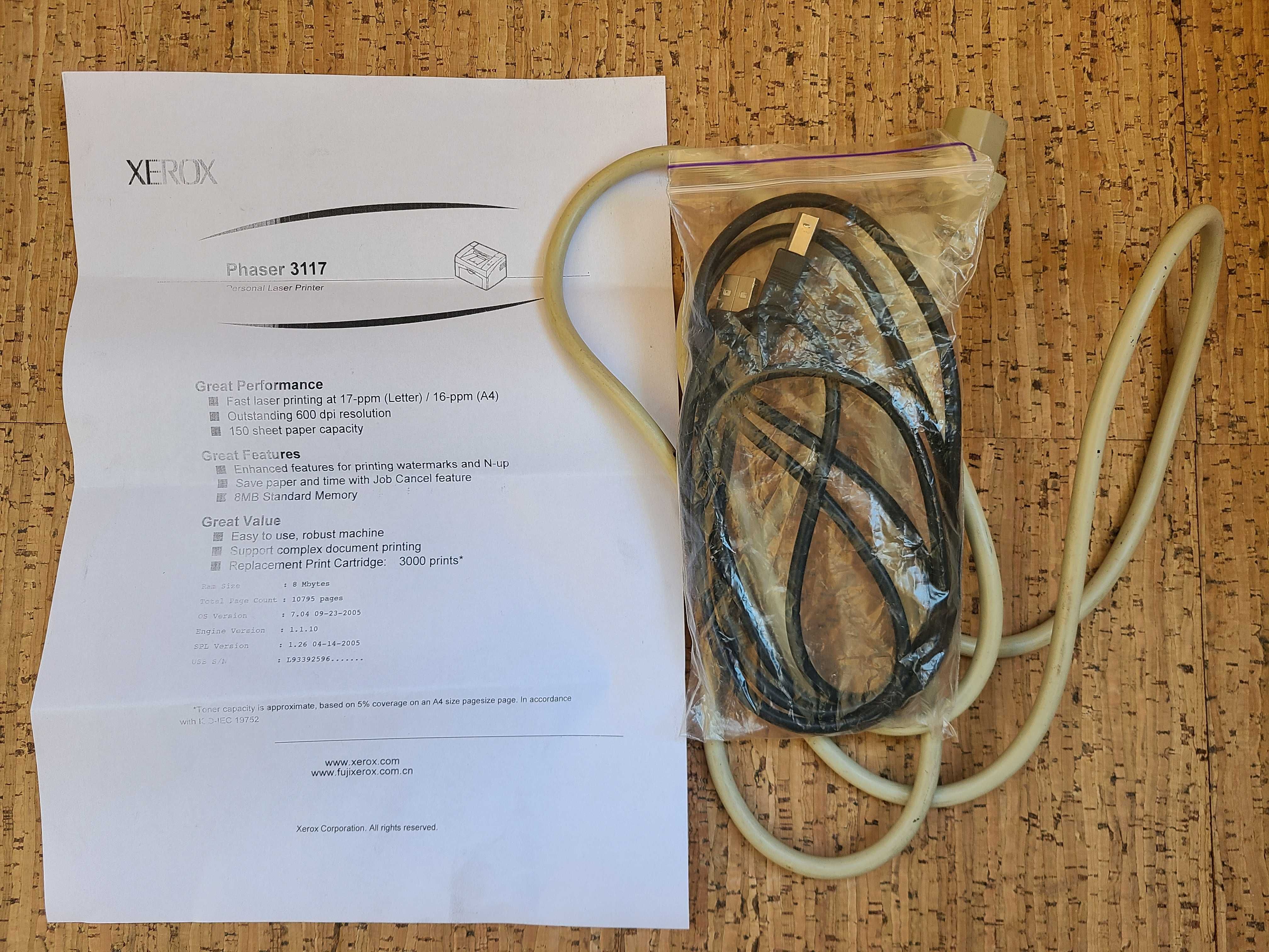Прінтер Xerox Phaser 3117