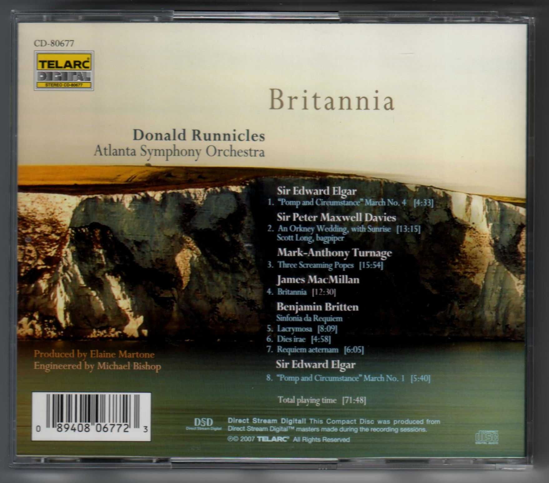 CD Britannia - Elgar, Britten... - Atlanta Symphony Orchestra (Telarc)