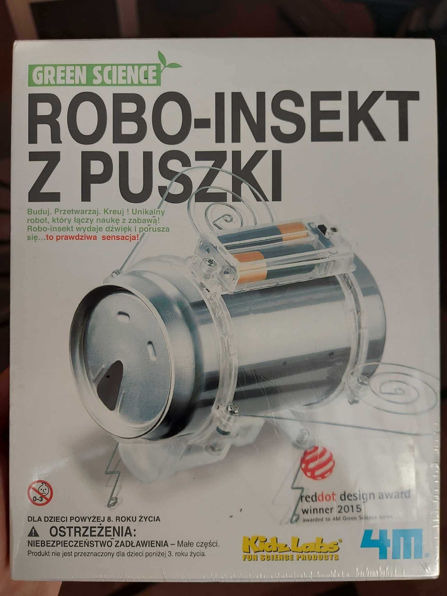 Robo-insekt z puszki- zabawka mechaniczna