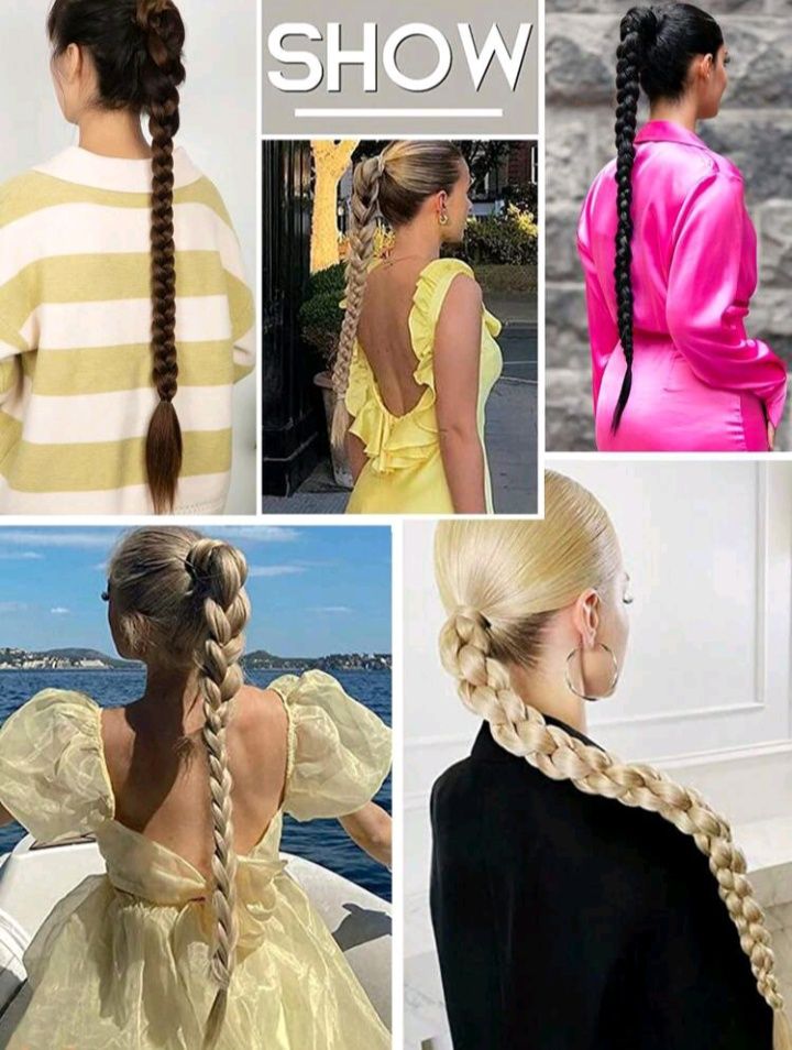 Cabelo para trança- VERMELHO