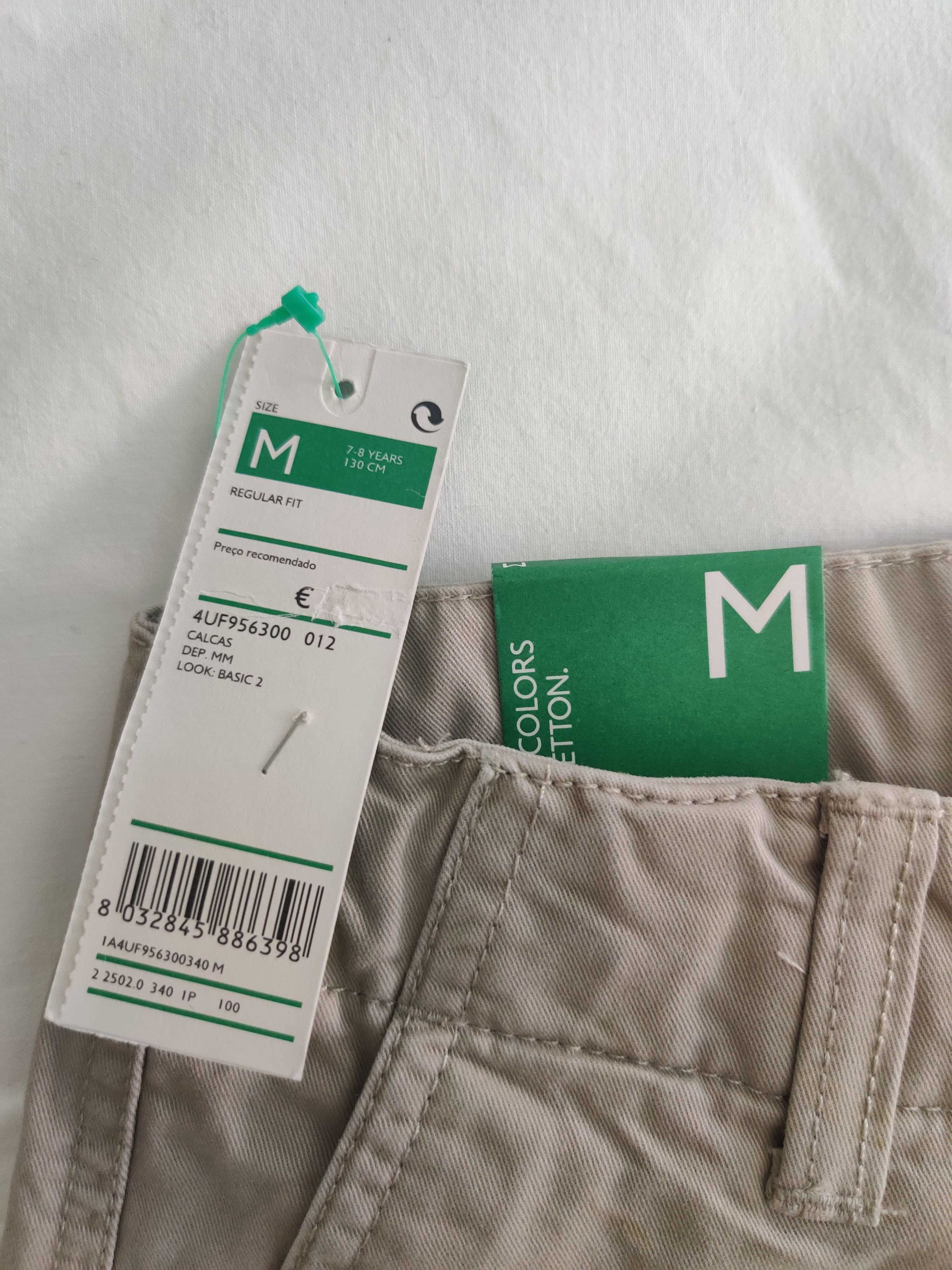 Calças chinos - Benetton - menino 7/8 anos