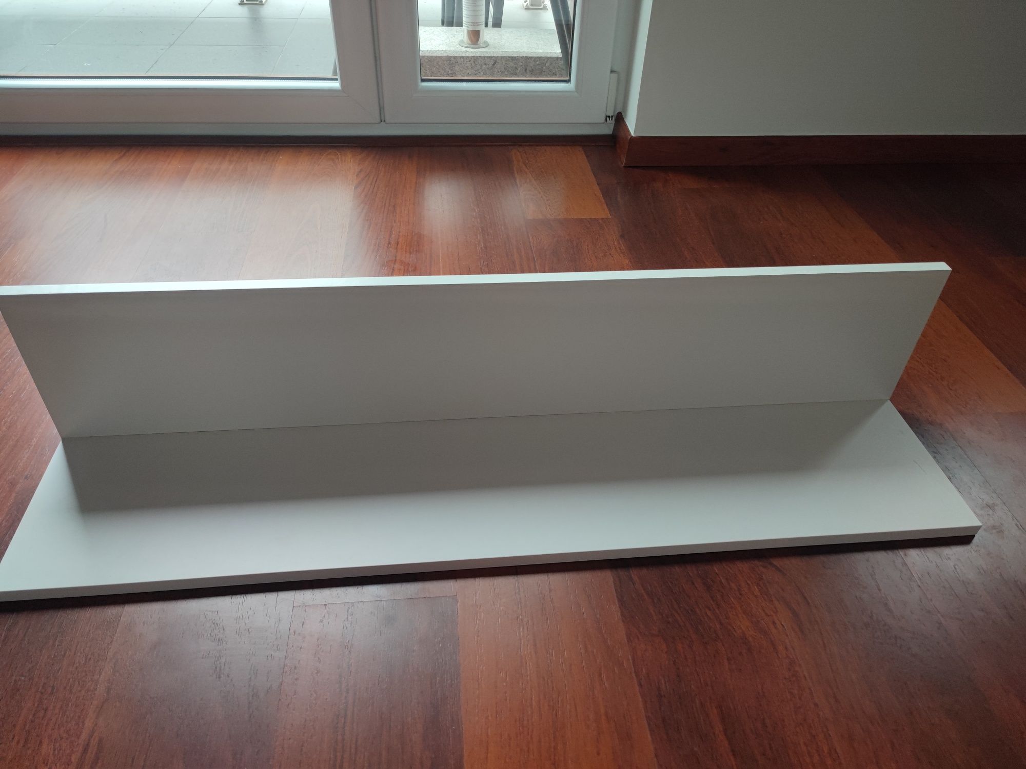 Dwie nowe półki Selene biały połysk 100 cm