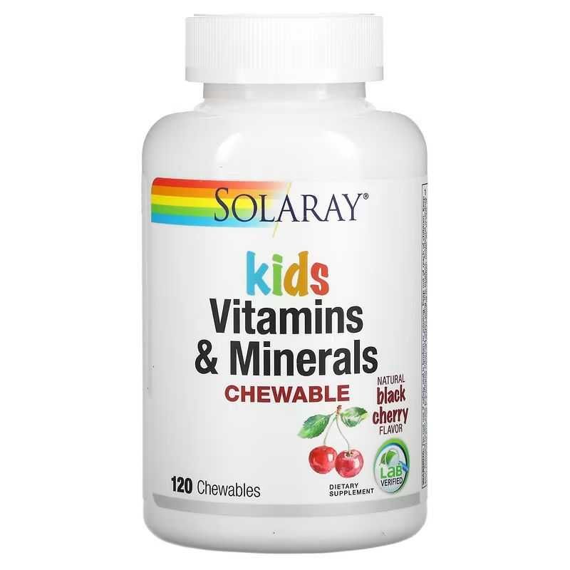 Solaray витамины и минералы для детей. 120 шт.