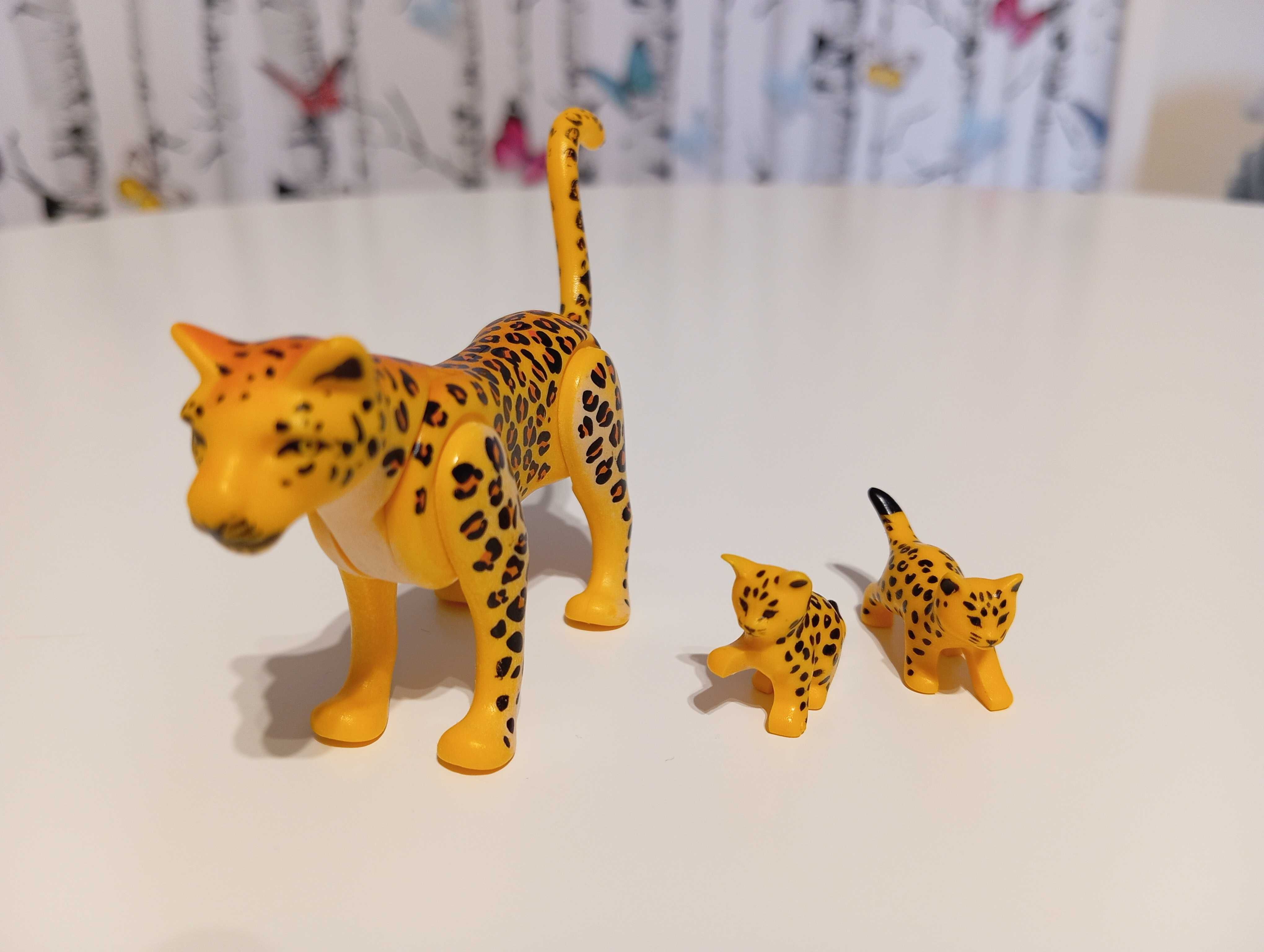 Zestaw playmobil rodzina gepardy, stan jak nowy