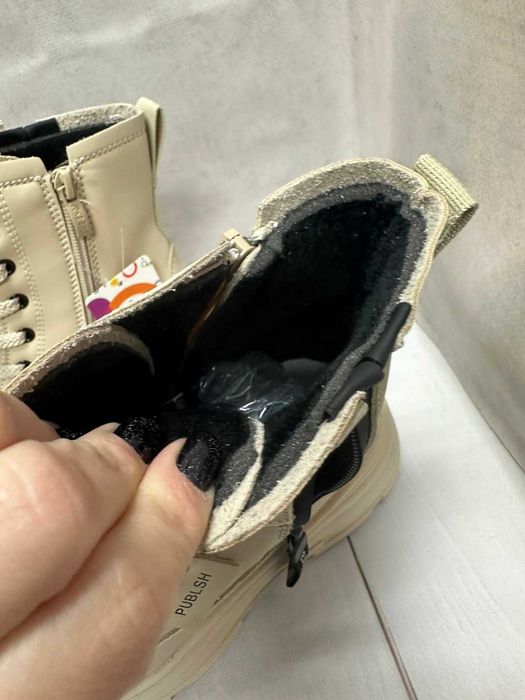 Демісезонні дитячі черевики Jong Golf  для дівчинки  бежеві 36 23.8 см