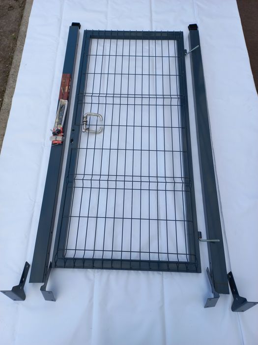 Хвіртка, калітка в зборі, повний комплект, антрацит