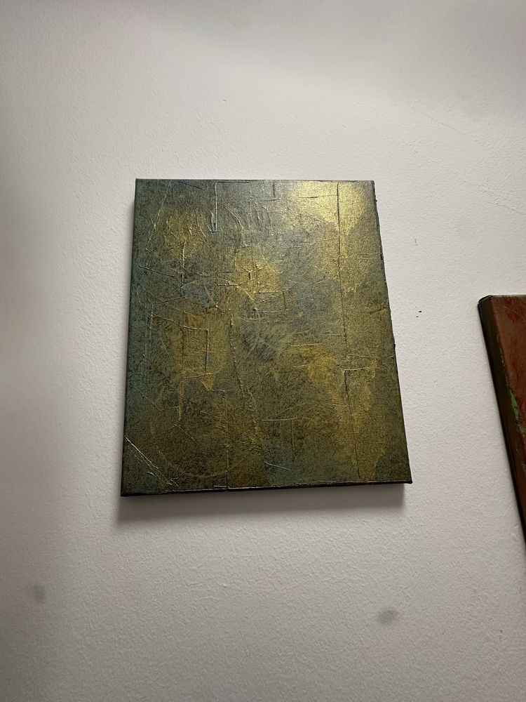 Conjunto de 3 quadros abstratos