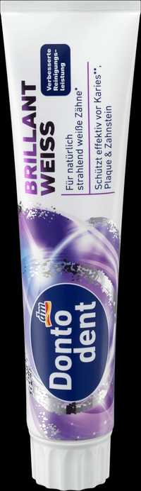 Німецькі зубні пасти Dontodent Brilliant Weiss/ Sensitive 125 ml