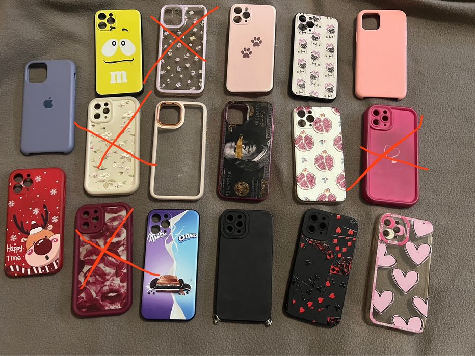 Лот чохлів на айфон 11 про