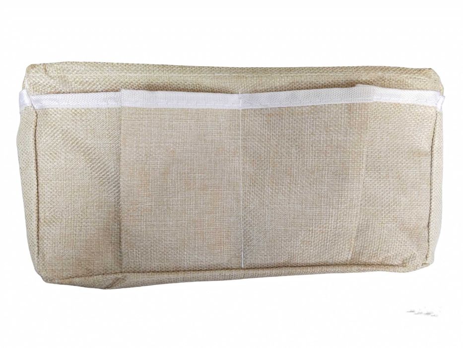 Organizer lniany do łóżeczka, łóżka, samochodu, łazienki