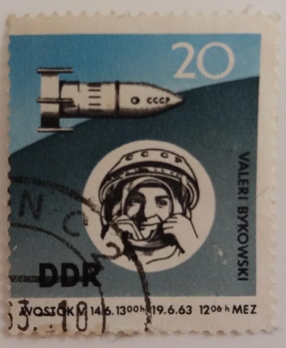 Znaczki pocztowe, NRD 1963, Kosmos