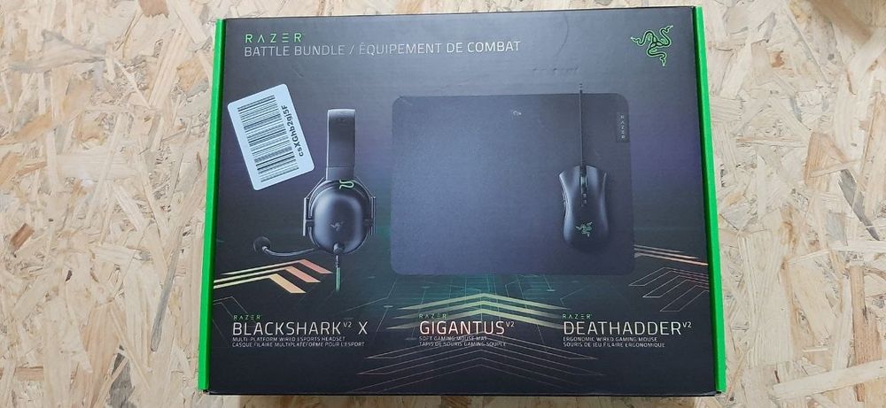 Razer Battle Bundle — DeathAdder V2, BlackShark V2 X, Gigantus V2 M (н