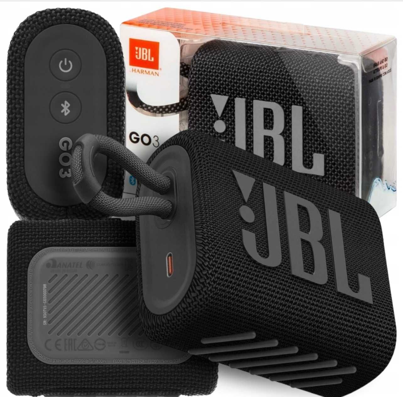 Głośnik przenośny JBL GO 3 czarny 4,2 W Mega BASS