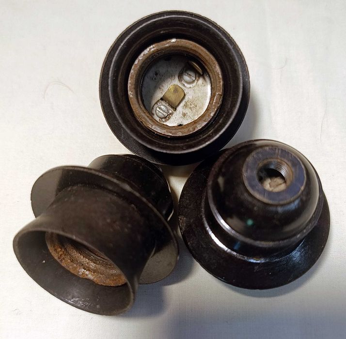 Stare oprawki bakelitowe z kołnierzem. Oprawka bakelitowa.