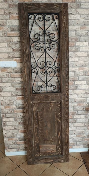 Drzwi w starym stylu,rustykalnym,metaloplastyka,loft