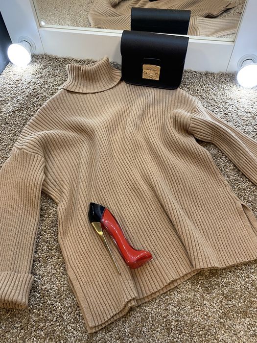 Шерстяні светри гольфи оверсайз рубчик H&M George Zara Mango Pull&bear