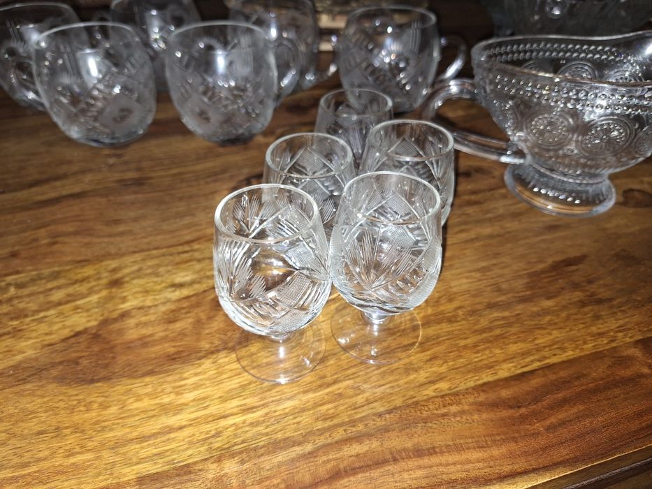 Sprzedam zestaw PRL vintage retro kryształ kryształy stare karafka kie