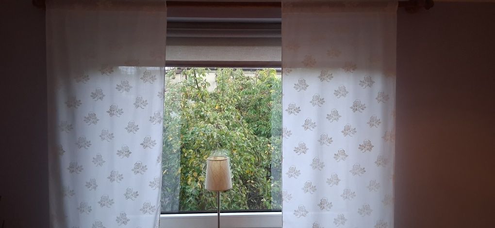 HOME&YOU zasłonki /panele 60x240 bawełna róże  2 szt