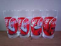 Świąteczne oryginalne szklanki Coca Cola 4szt