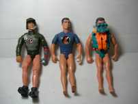 Lote de 4 bonecos Action Man