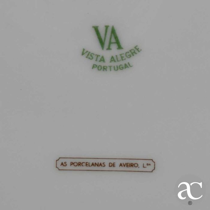 Conjunto de 4 Pratos porcelana Vista Alegre, Real Companhia Velha