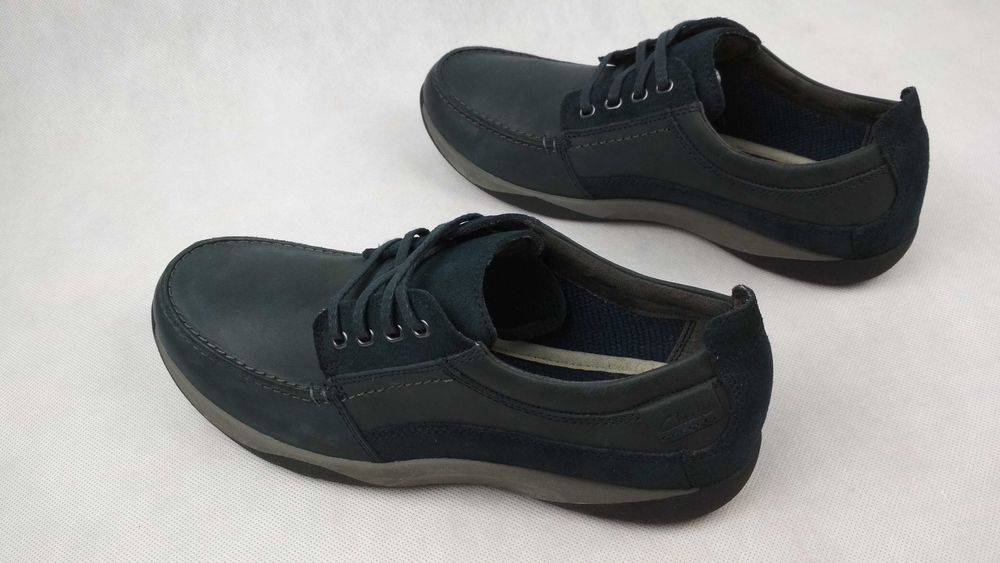 CLARKS Randle Walk Półbuty Buty Codzienne Skórzane Roz. 44