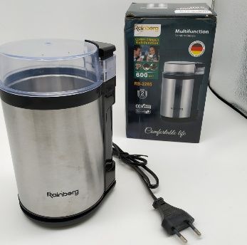Кофемолка бытовая измельчитель Rainberg RB-2205 мощная 600 W