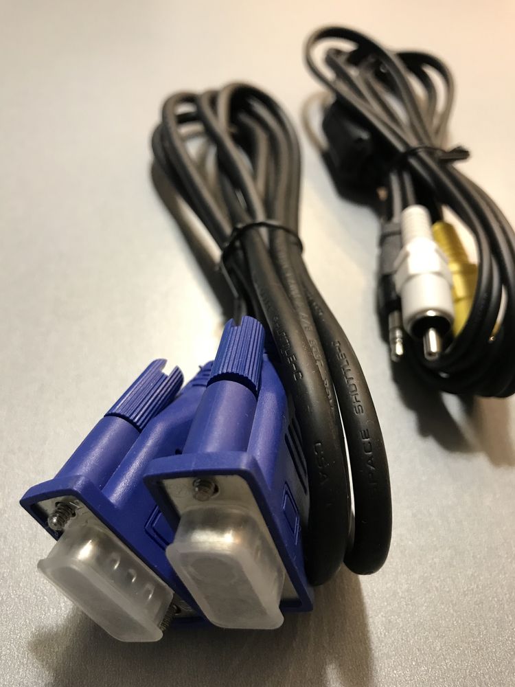 Шнур кабель переходник VGA-VGA, аудио