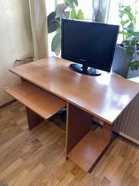 Biurko komputerowe , biurko do nauki duże z szufladą i półką 105x58 cm