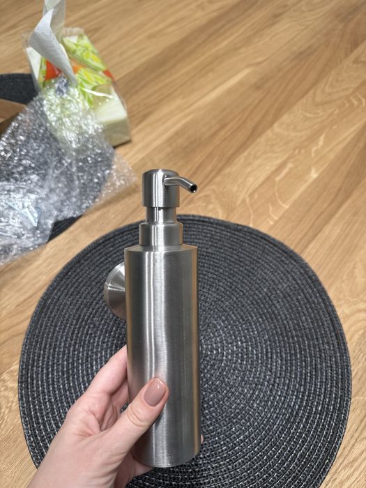 Дозатор для мила нержавіюча сталь настінний