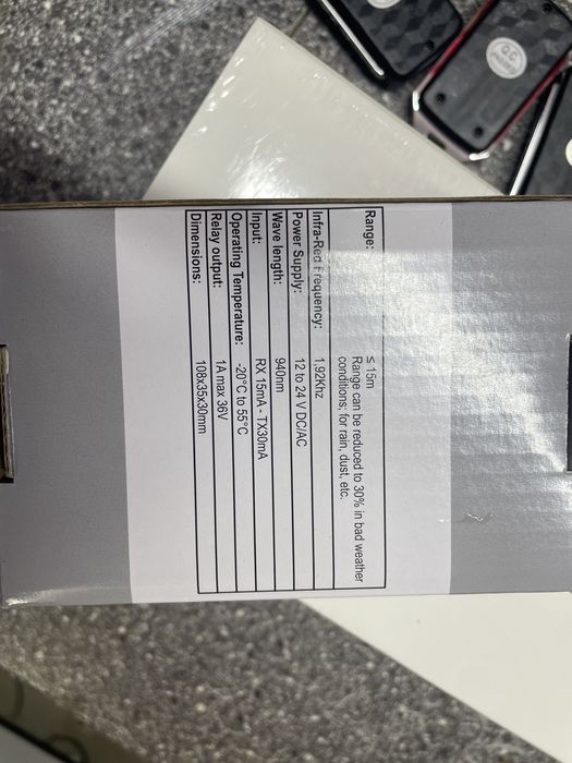 Fotokomórki piloty lampa do automatów do bram