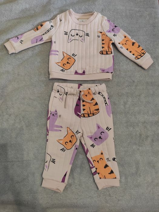 Komplet dres dziewczęcy Pepco 74 spodnie bluza idealny