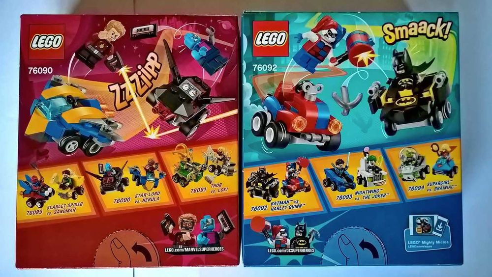 Lego Super Heroes Mighty Micros sets selados Lote vários