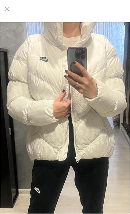 Куртка Nike S Еко пуховик Жіночий пуфер Найк женская куртка