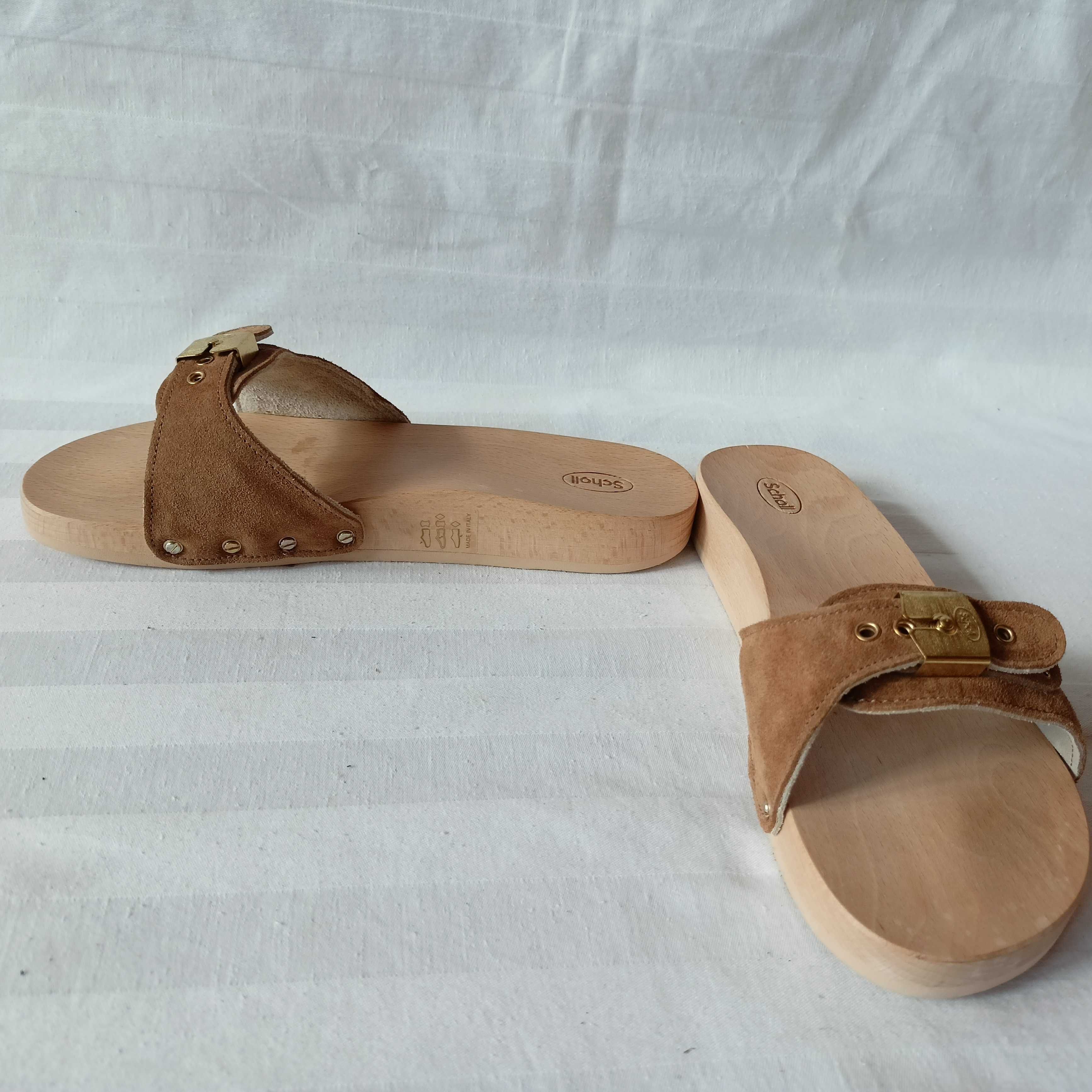 Scholl Peskura roz.38 - dł. wkł.. 24,5 cm- skóra- nowe