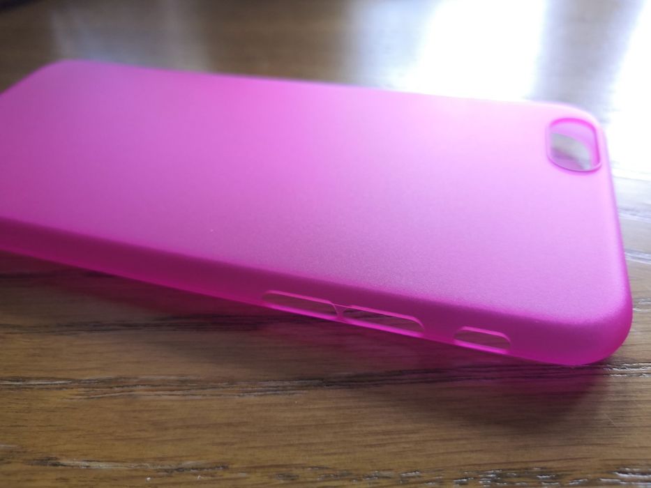 Nowy case iPhone 5 5S różowy matowy etui