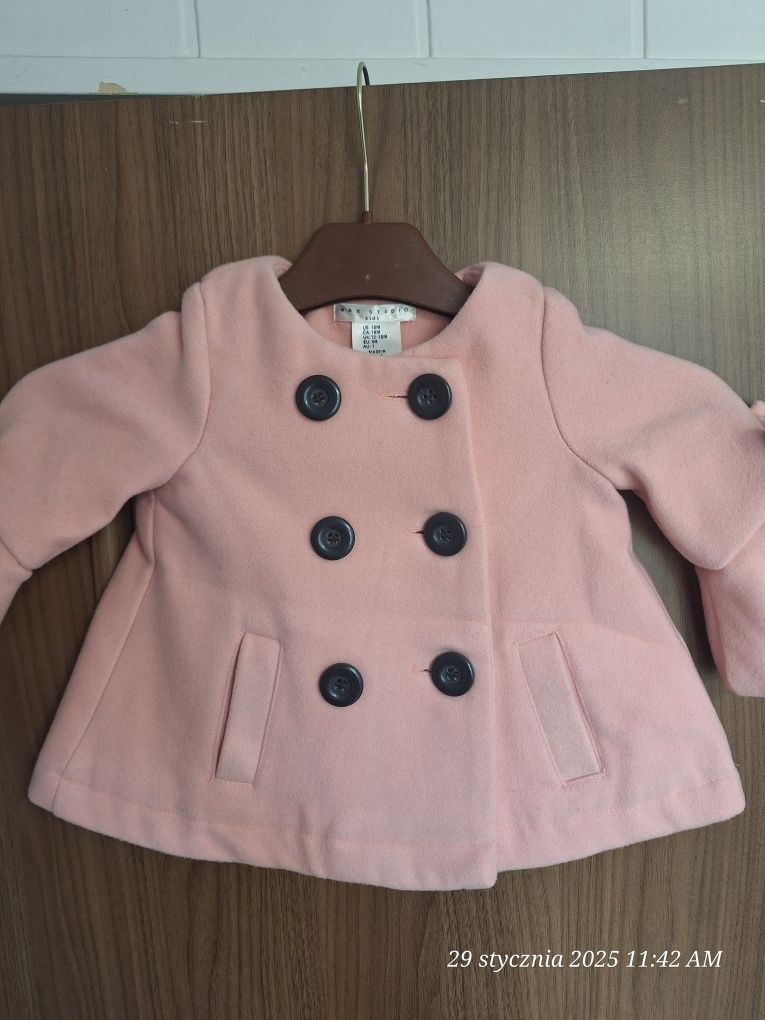 Płaszczyk dziewczęcy Max Studio Kids 86 12-18 miesięcy