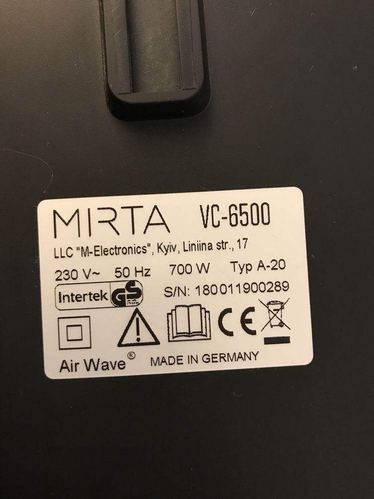 Пилосос Mirta vc-6500
