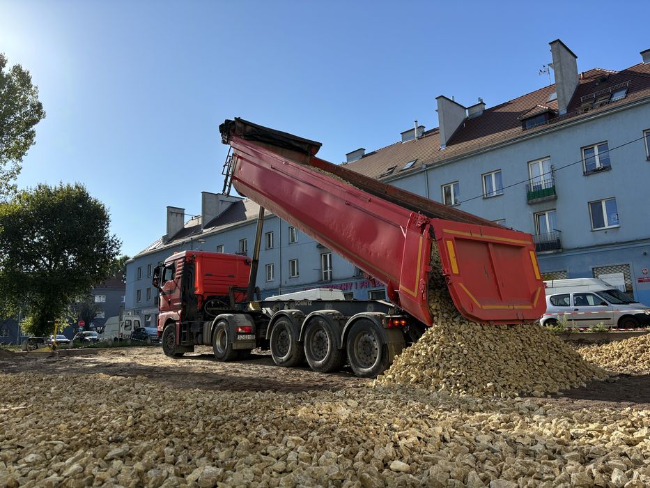 Piasek,dolomit,przekrusz betonowy,łupek