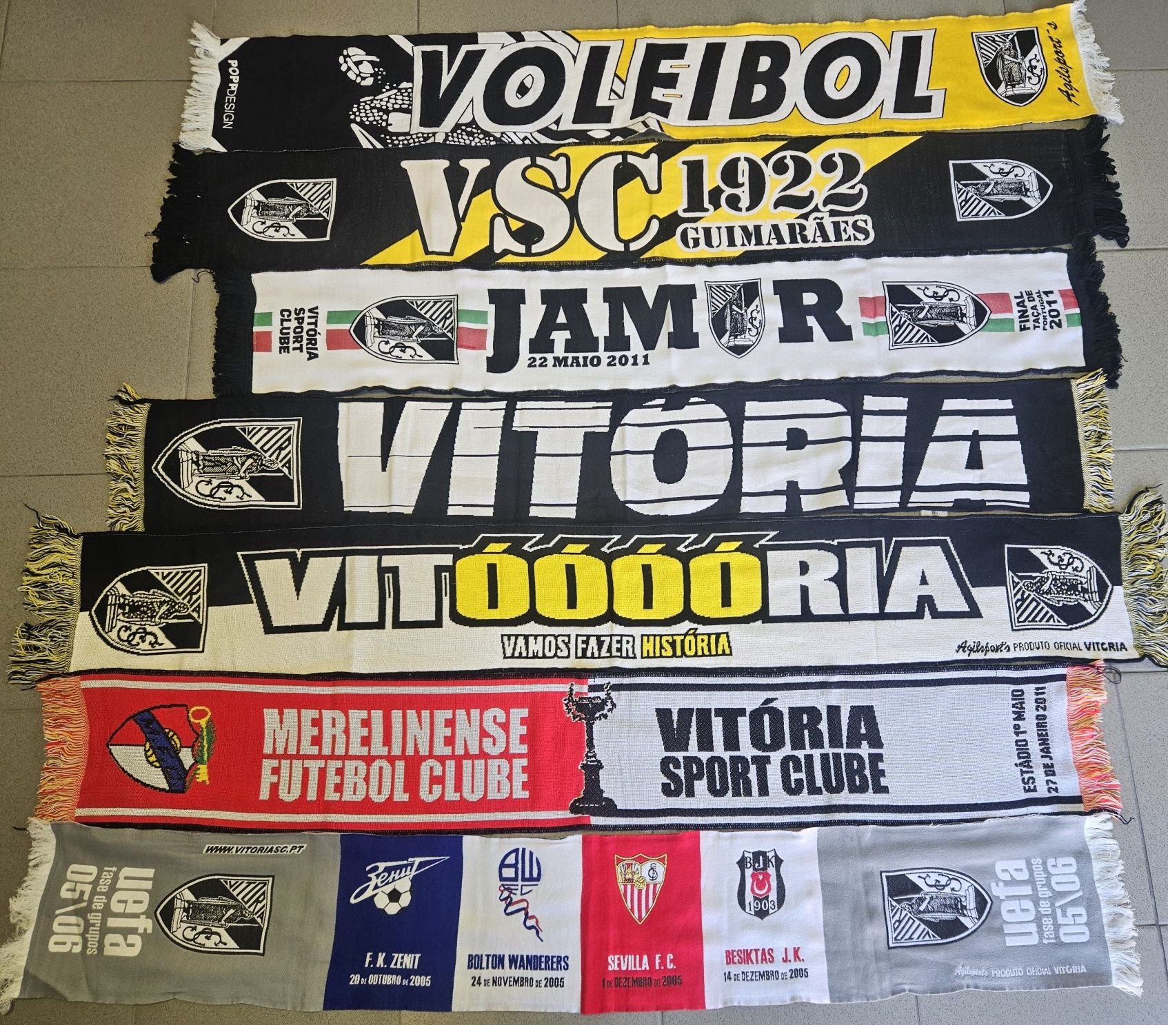 Coleção cachecóis Vitória Sport Clube